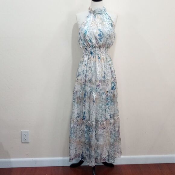 NEW! Anthropologie Somerset Chiffon Maxi Dress  - Size Small - Picture 8 of 15
